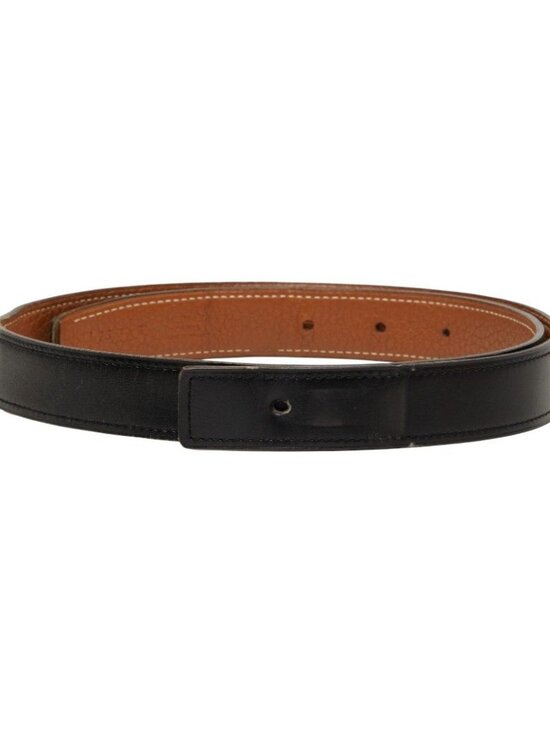 Hermes Reversible Belt Buckle 75 Black Brown Box Calf Togo main image 4